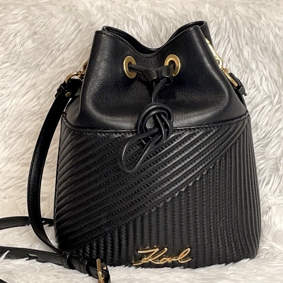 Karl Lagerfeld Handbags - Karl Lagerfeld K/Signature Quilted Bucket Bag